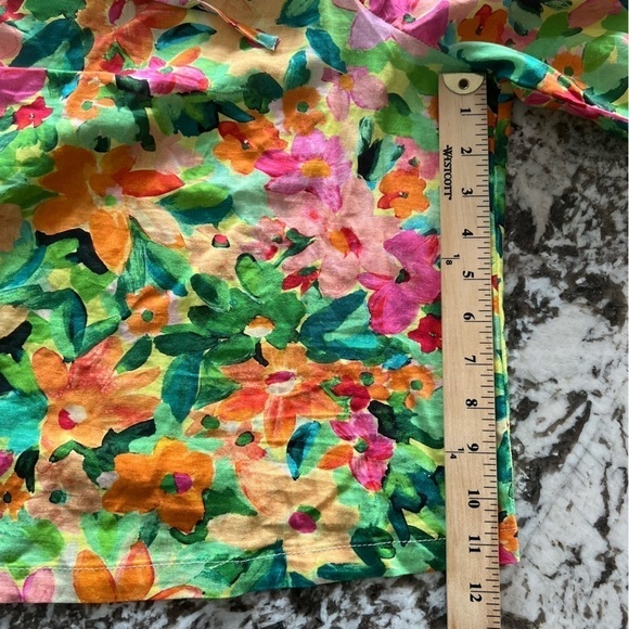 Sanctuary Perfect Time Floral Print Scoop Neck Short Sleeve Top Cropped XL - Picture 11 of 14